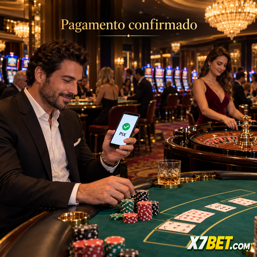 Confirmação de depósito por PIX no caixa em real do x7bet